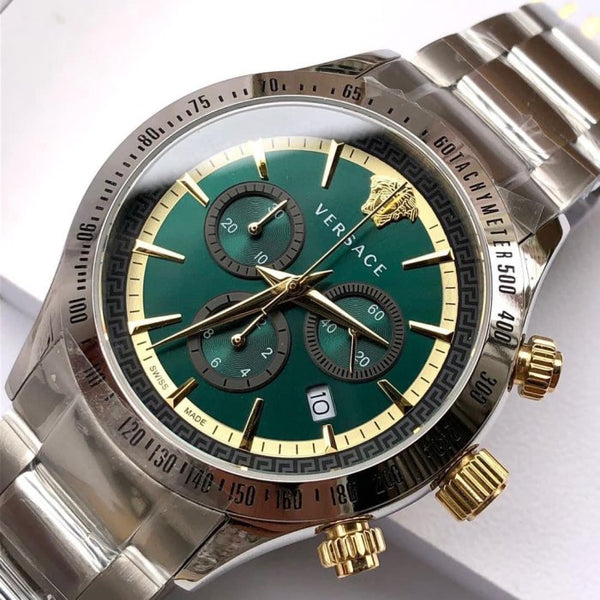 Versace Classic Chronograph Green Dial Men's Watch VEV700721 - Big Daddy Jewelry #2