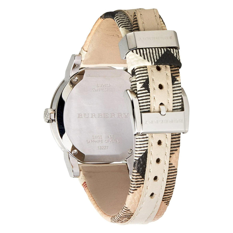 Burberry Women's Swiss The City Haymarket Check and White Leather Strap Women's Watch BU9132 - Big Daddy Jewelry #3