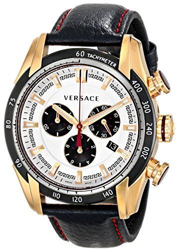 Versace V-Ray Leather Strap Men's Watch VDB040014 - Big Daddy Jewelry #2
