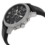 Fossil Grant Black Dial Black Leather Men's Watch FS4812 - Big Daddy Jewelry #2