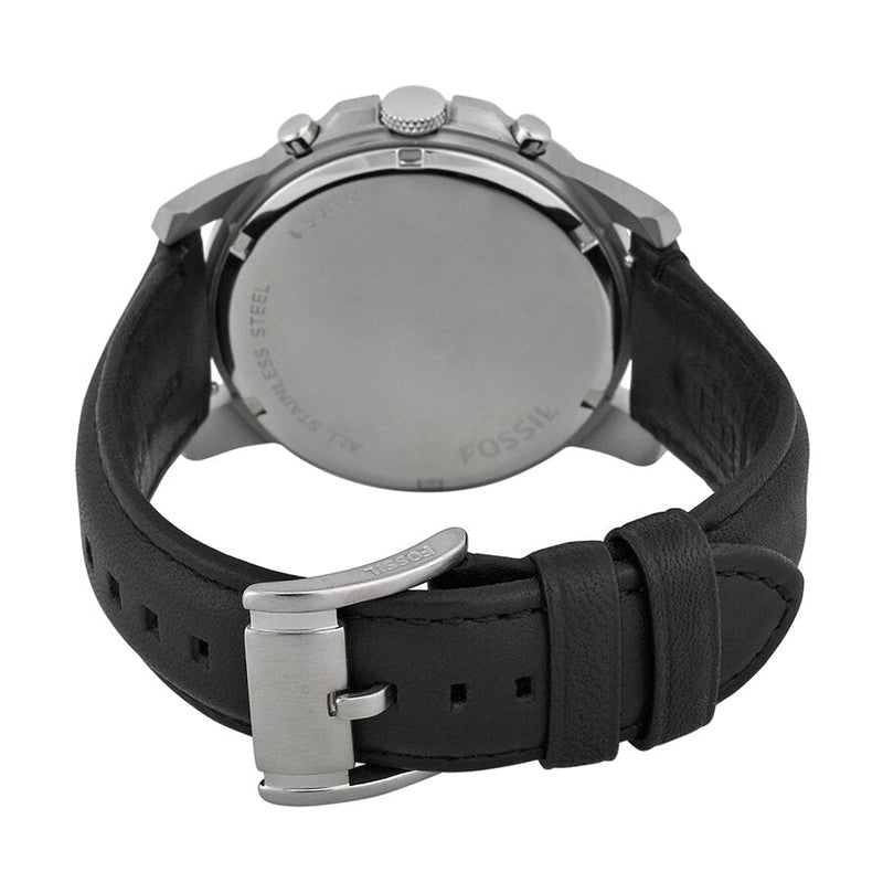 Fossil Grant Black Dial Black Leather Men's Watch FS4812 - Big Daddy Jewelry #3