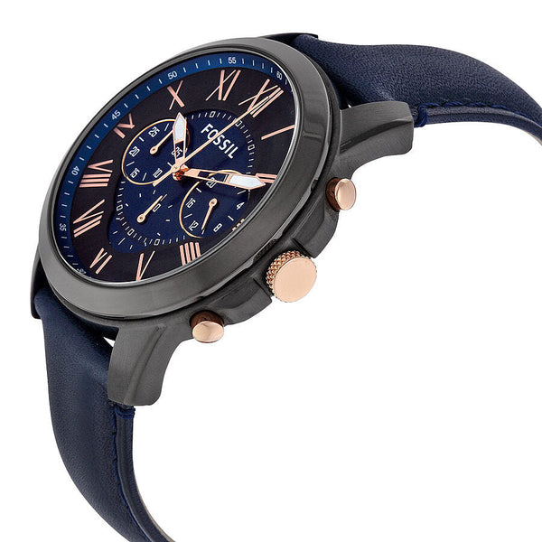 Fossil Grant Chronograph Black and Blue Dial Men's Watch FS5061 - Big Daddy Jewelry #2