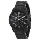 Fossil Grant Chronograph Black Dial Black-plated Men's Watch FS4832 - Big Daddy Jewelry