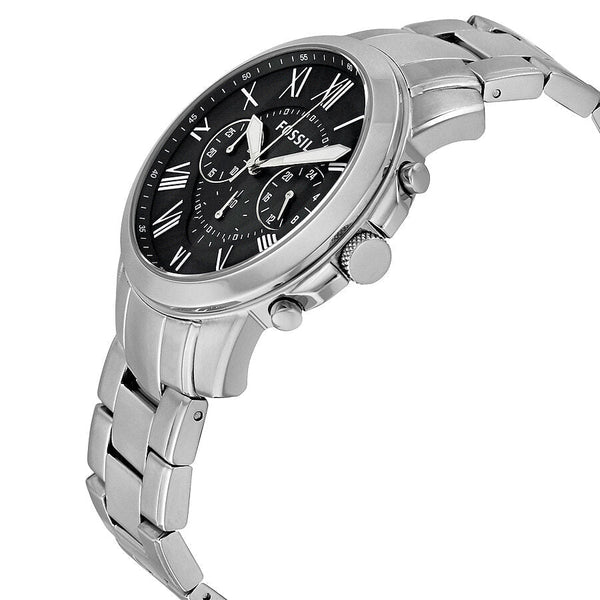 Fossil Grant Chronograph Black Dial Stainless Steel Men's Watch FS4736 - Big Daddy Jewelry #2