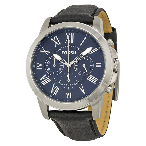 Fossil Grant Chronograph Blue Dial Black Dial Men's Watch FS4990 - Big Daddy Jewelry