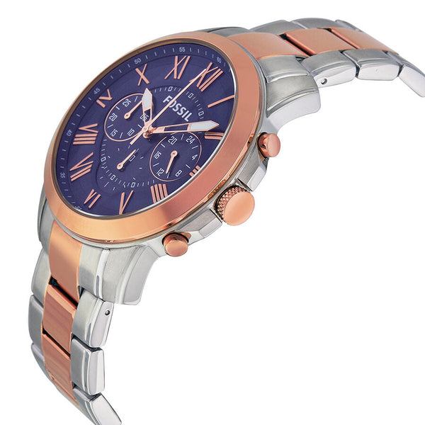 Fossil Grant Chronograph Blue Dial Two-tone Men's Watch FS5024 - Big Daddy Jewelry #2