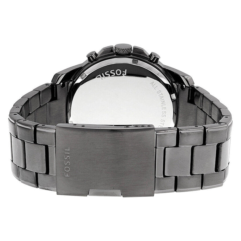 Fossil Grant Chronograph Dark Blue Dial Smoke Ion-plated Watch FS4831 - Big Daddy Jewelry #3