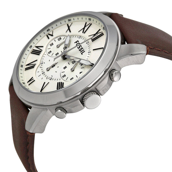 Fossil Grant Chronograph Brown Leather Men's Watch FS4735 - Big Daddy Jewelry #2