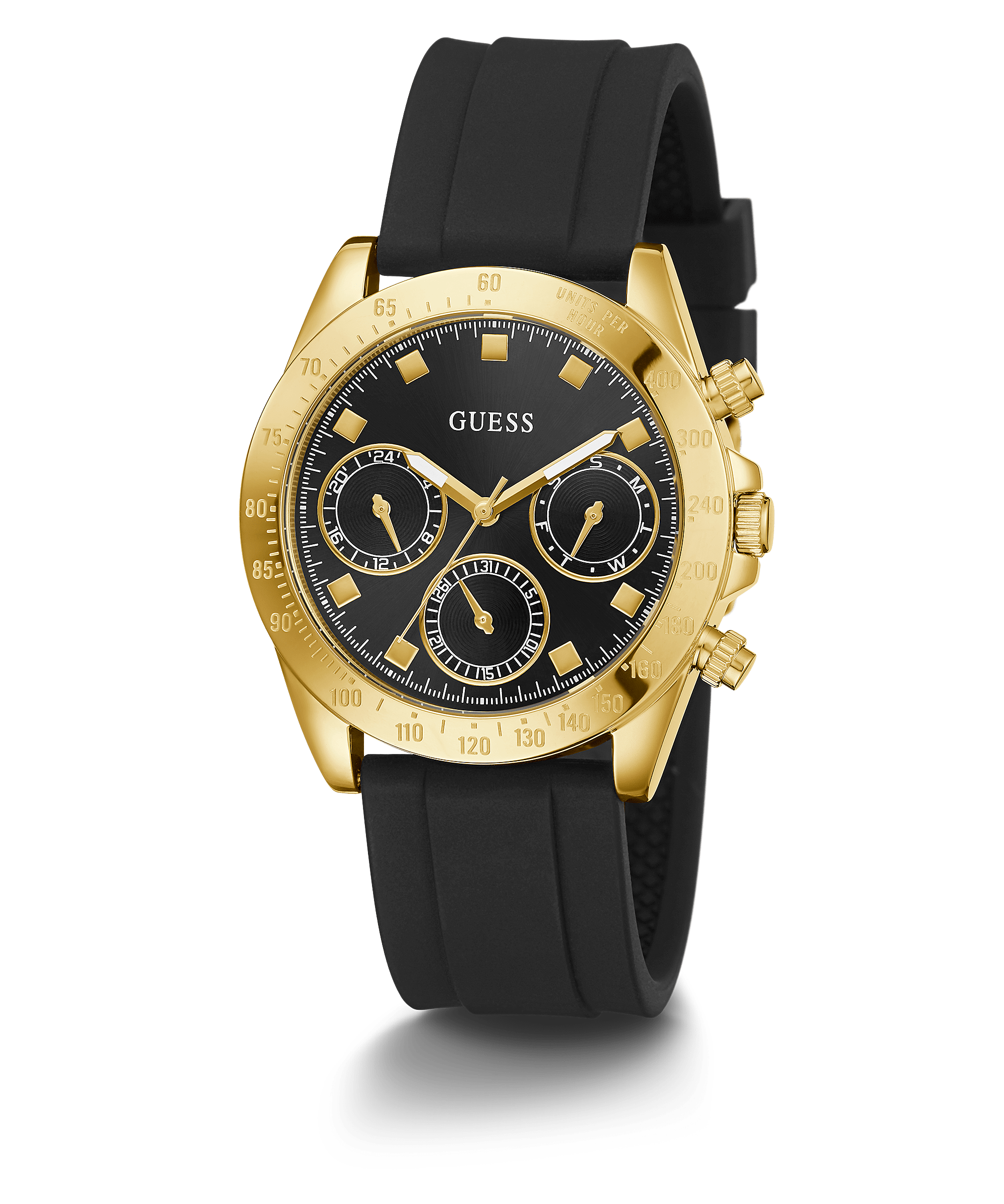 Guess Eclipse Black Silicone Strap Women’s Watch GW0315L1 - Watch