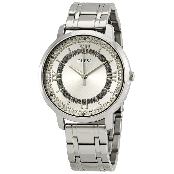 Guess Montauk Silver Dial Stainless Steel Ladies Watch W0933L1 - Big Daddy Jewelry