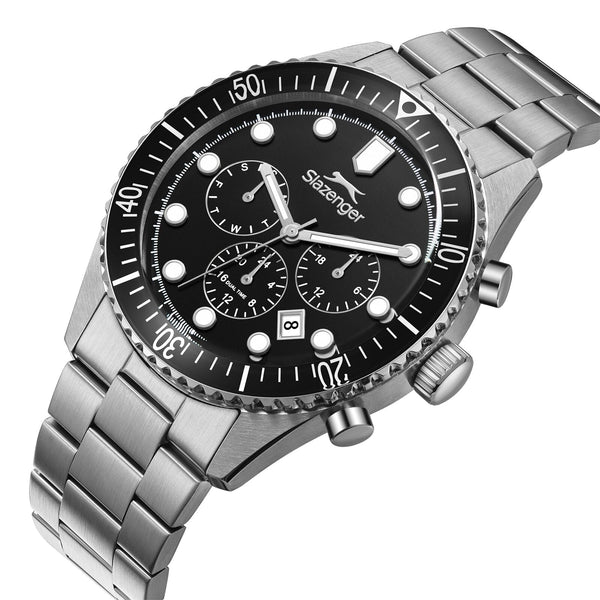 SLAZENGER Metallic Stainless Steel Men's Watch - SL.09.2490.2.01 SL.09.2490.2.01 - Image 2