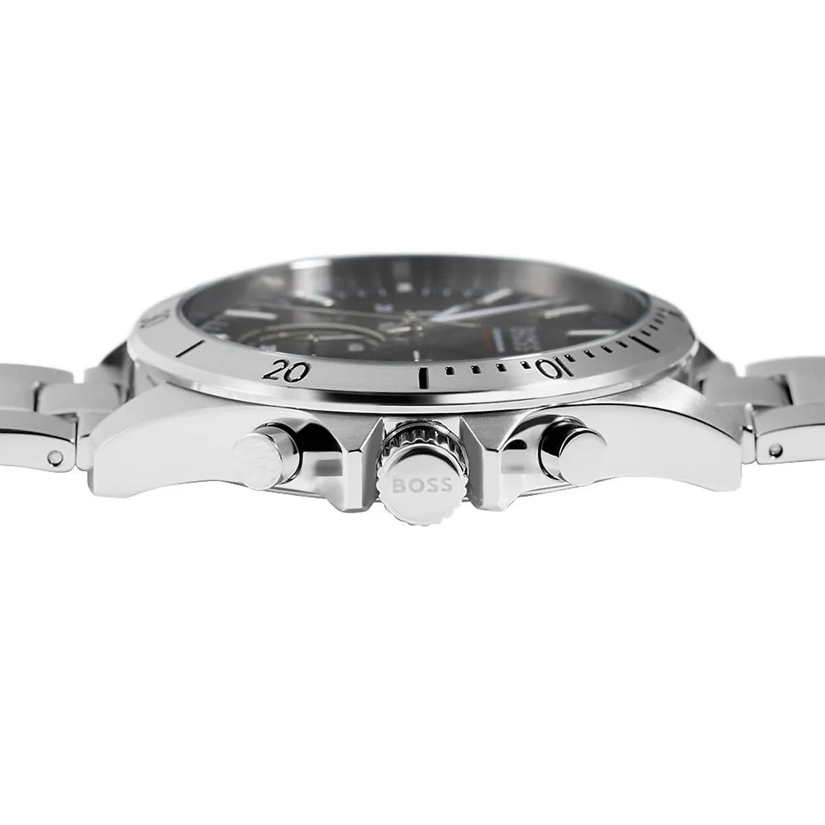 Hugo Boss Troper Chronograph Black Dial Silver Steel Strap Watch For Men - 1514057 1514057 - Image 6
