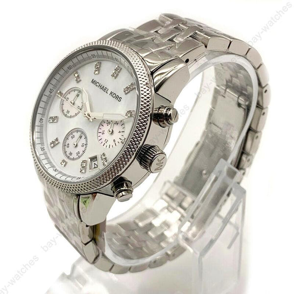 Michael Kors Jet Set Chronograph Mother of Pearl Dial Ladies Watch MK5020 - Big Daddy Jewelry #2
