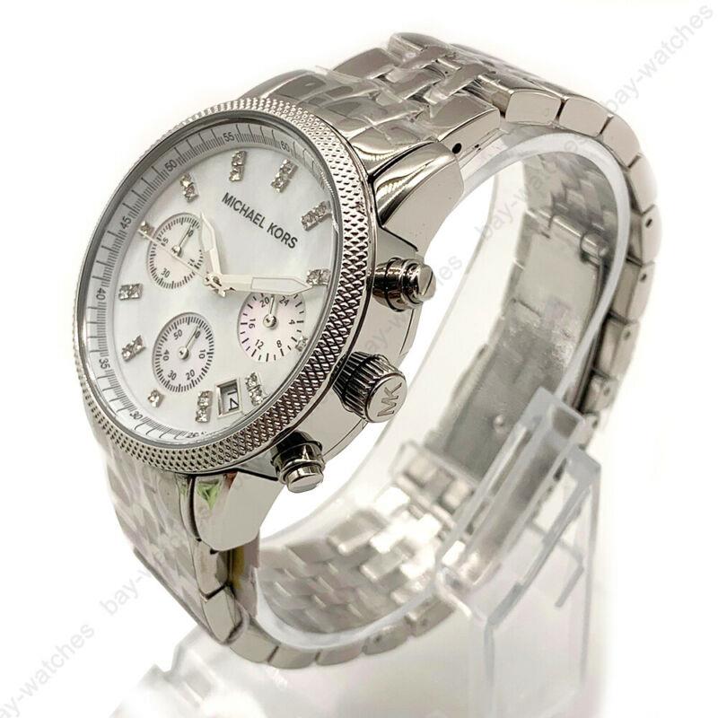 Michael Kors Jet Set Chronograph Mother of Pearl Dial Ladies Watch MK5020 - Big Daddy Jewelry #2