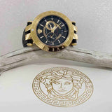 Versace V-Race Black Leather Strap Men's Watch VEBV00119 - Big Daddy Jewelry #2