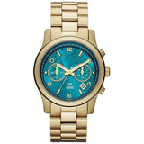 Michael Kors Stop Hunger Chronograph Turquoise Dial Ladies Watch  MK5815 - Big Daddy Jewelry
