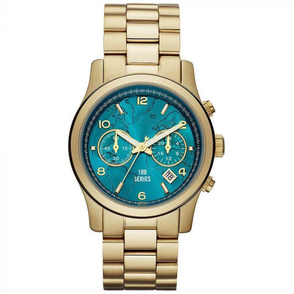 Michael Kors Stop Hunger Chronograph Turquoise Dial Ladies Watch  MK5815 - Big Daddy Jewelry