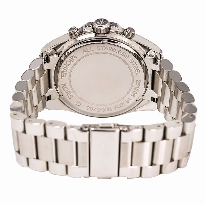 Michael Kors Bradshaw Chronograph Black Dial Silver Unisex Watch MK5705 - Big Daddy Jewelry #3