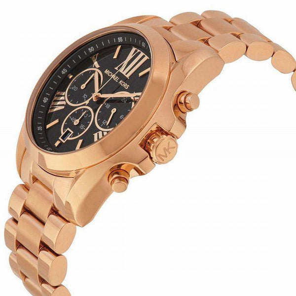 Michael Kors Bradshaw Black Dial Rose Gold Watch MK5854 - Big Daddy Jewelry #2