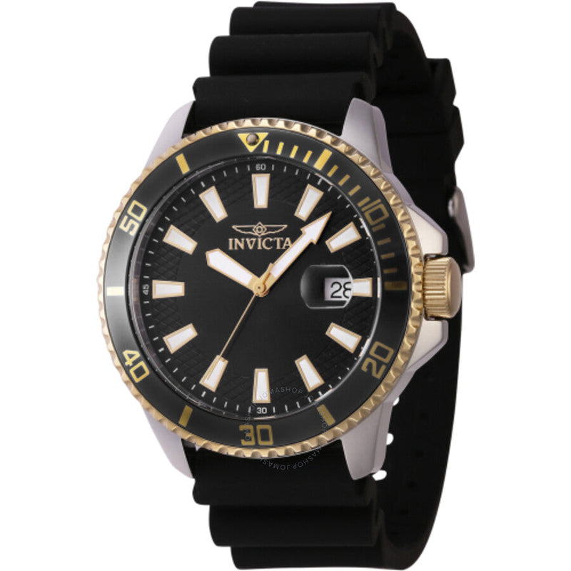 Invicta Pro Diver Quartz Black Dial Men's Watch 46132 - Big Daddy Jewelry