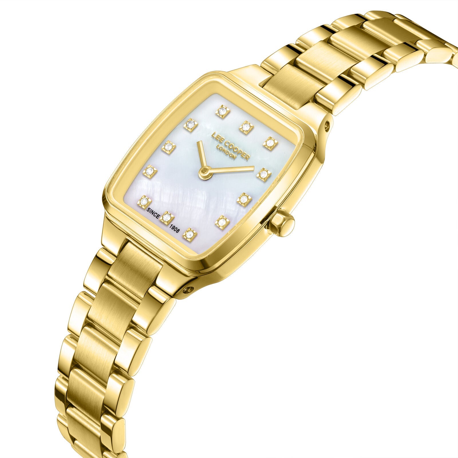 Lee Cooper Malo White MOP Dial Gold Watch - LC08266.120