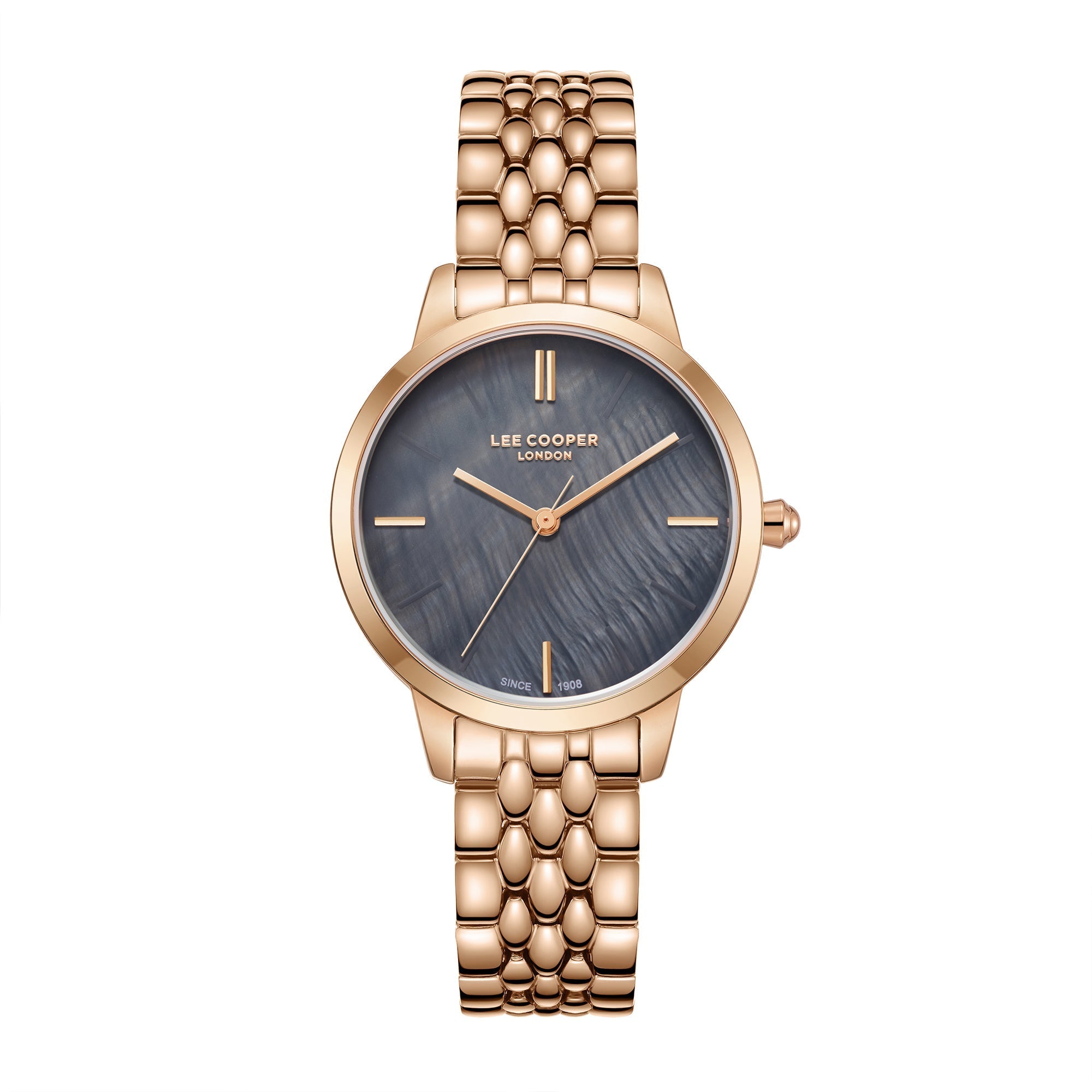 Lee Cooper 33MM Rose Gold Analog Metal Strap Watch – LC07941.450