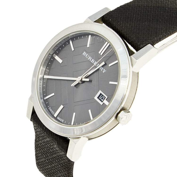 Burberry Unisex Leather Strap NOVA Check Black Unisex Watch BU9024 - Big Daddy Jewelry #2