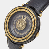 Versace V-Metal Icon Round Leather Strap Men's Watch VQL030015 - Big Daddy Jewelry #2
