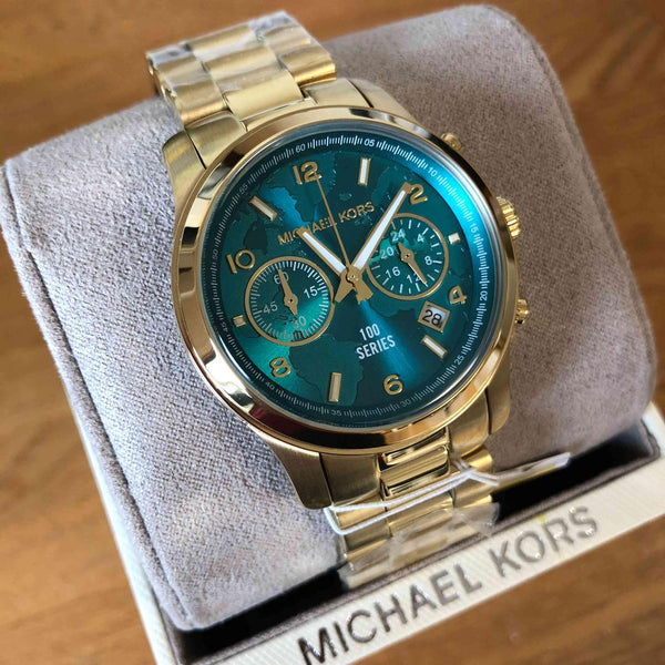 Michael Kors Stop Hunger Chronograph Turquoise Dial Ladies Watch MK5815 - Big Daddy Jewelry #2