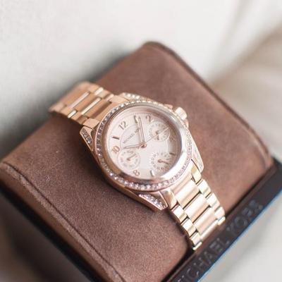 Michael Kors Blair Multi-Function Rose Dial Ladies Watch MK5613
