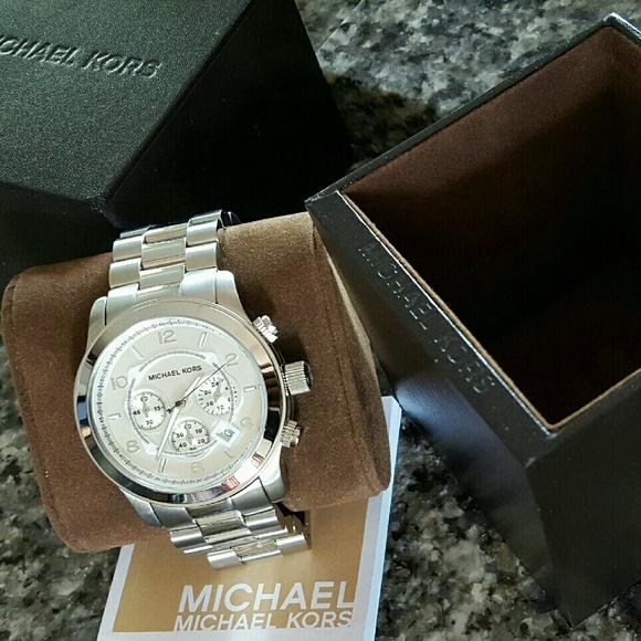 Michael Kors Runway Chronograph Silver Men's Watch MK8086 - Big Daddy Jewelry #5