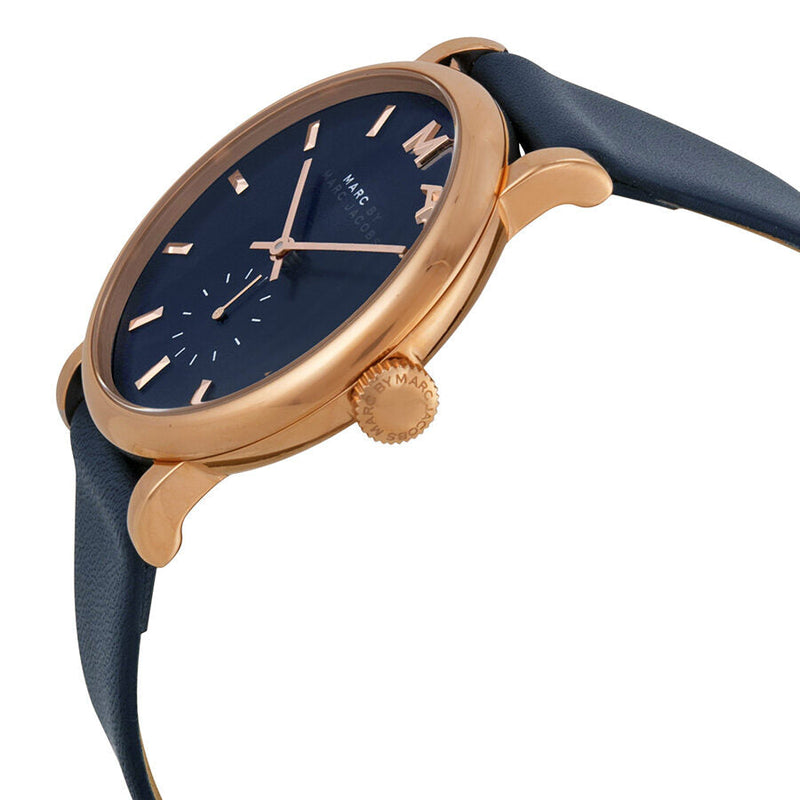 Marc by Marc Jacobs Baker Navy Dial Navy Leather Ladies Watch #MBM1329 - Big Daddy Jewelry #2