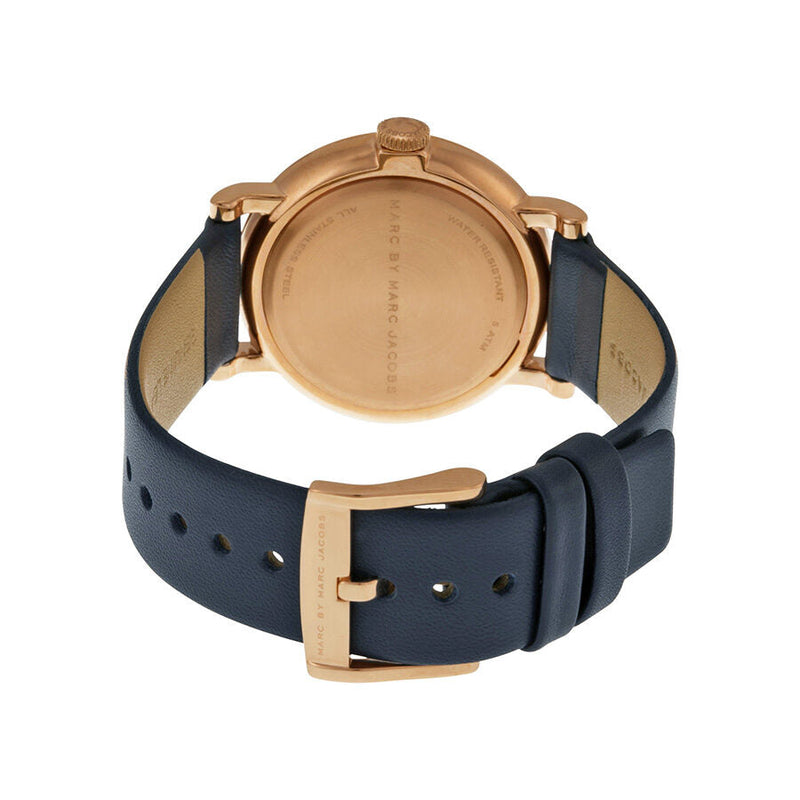 Marc by Marc Jacobs Baker Navy Dial Navy Leather Ladies Watch #MBM1329 - Big Daddy Jewelry #3