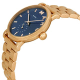 Marc Jacobs Online Baker Navy Dial Rose Gold 36mm Ladies Watch MBM3330