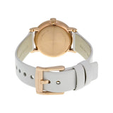Marc Jacobs Baker White Leather Strap 28mm Ladies Watch MBM1284