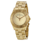 Marc by Marc Jacobs Blade Gold Dial Gold-tone Ladies Watch MBM3126 - Big Daddy Jewelry