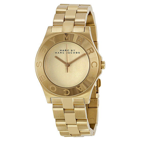 Marc by Marc Jacobs Blade Gold Dial Gold-tone Ladies Watch MBM3126 - Big Daddy Jewelry