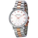 Marc by Marc Jacobs White Dial Two Tone Stainless Steel Ladies Watch MBM3312 - Big Daddy Jewelry