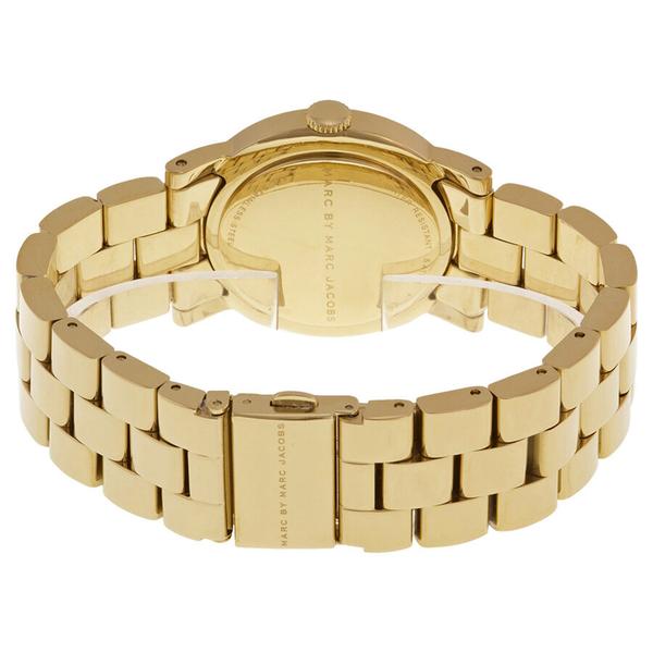 Marc Jacobs Amy White Dial Gold 36mm Ladies Watch MBM3056