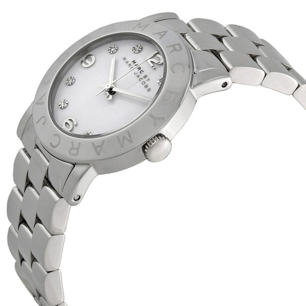 Marc Jacobs Amy White Dial Silver 36mm Ladies Watch MBM3054