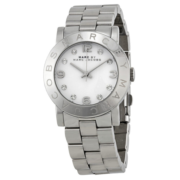 Marc Jacobs Amy White Dial Silver 36mm Ladies Watch MBM3054