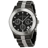 Marc by Marc Jacobs Blade Chronograph Gunmetal and Silver-Tone Ladies Watch MBM3179 - Big Daddy Jewelry