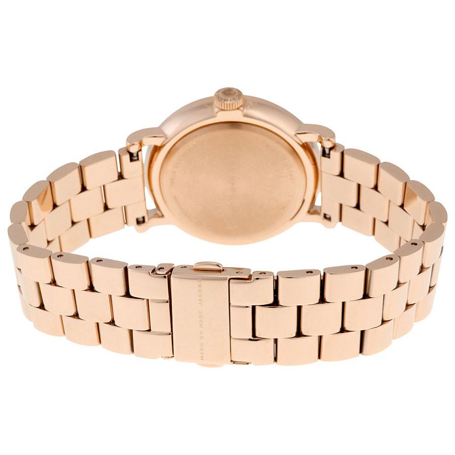 Marc By Marc Jacobs Silver Dial Rose Gold-tone Ladies Watch - MBM3244
