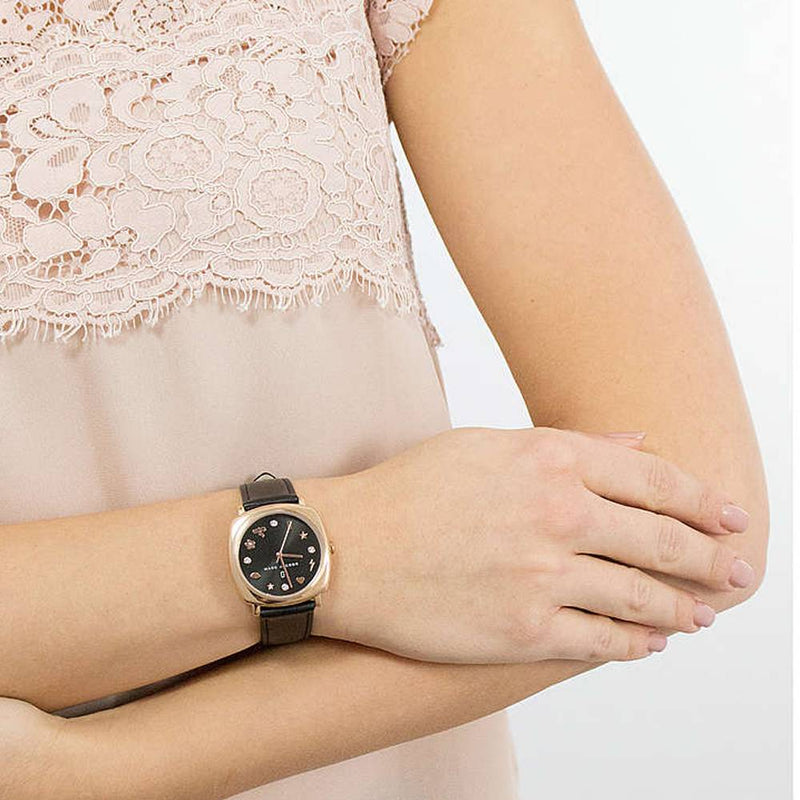 Marc Jacobs Womens 'Mandy' Quartz Stainless Steel and Leather Watch MJ1565 - Big Daddy Jewelry #4