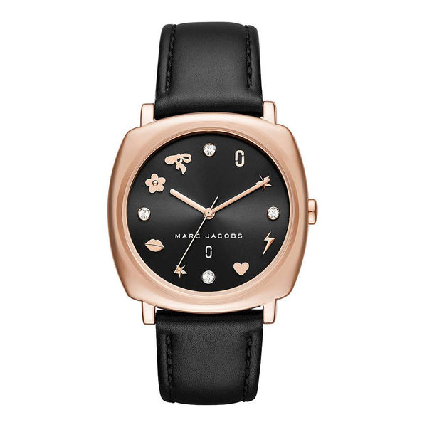 Marc Jacobs Womens 'Mandy' Quartz Stainless Steel and Leather Watch  MJ1565 - Big Daddy Jewelry