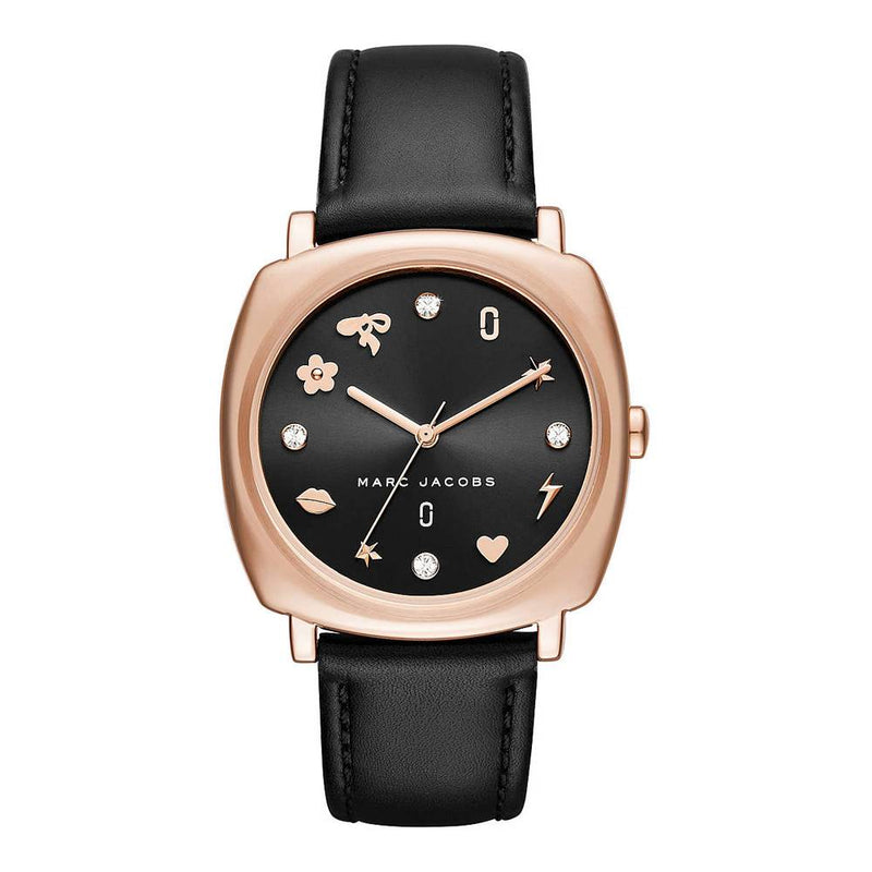 Marc Jacobs Womens 'Mandy' Quartz Stainless Steel and Leather Watch  MJ1565 - Big Daddy Jewelry
