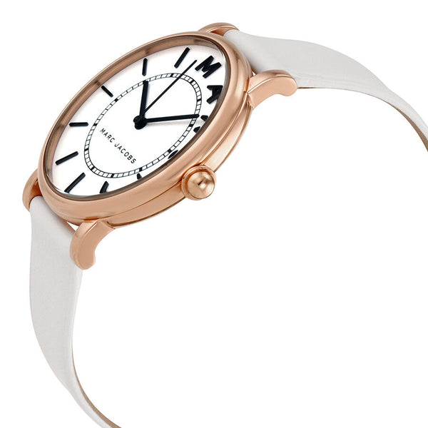 Marc Jacobs Roxy White Dial White Leather Ladies Watch MJ1561 - Big Daddy Jewelry #2
