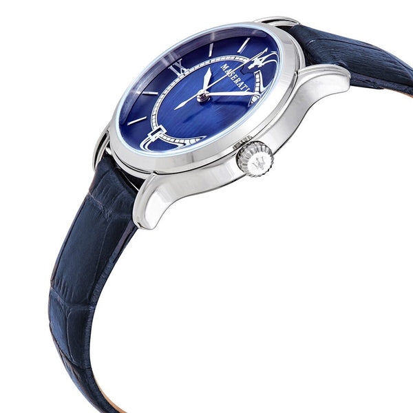 Maserati Epoca Blue Dial Blue Leather Ladies Watch R8851118502 - Big Daddy Jewelry #2
