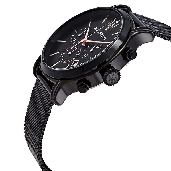 Maserati Epoca Chronograph Black Dial Men's Watch R8873618006 - Big Daddy Jewelry #2