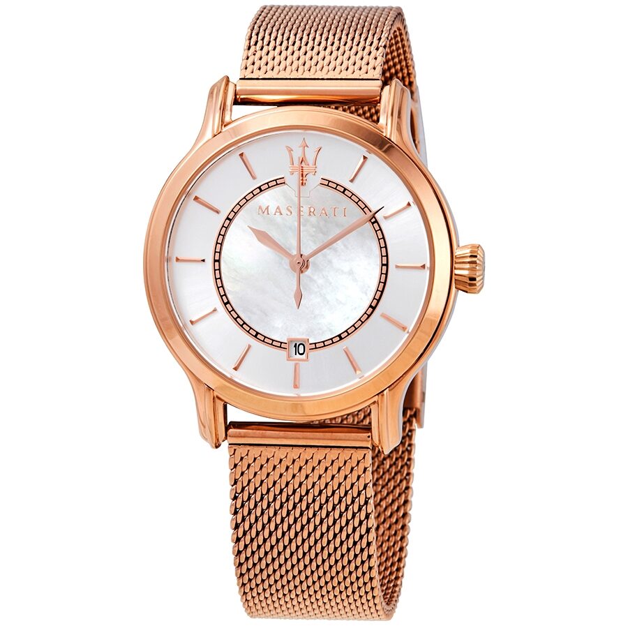 Maserati Epoca Quartz Silver Mother of Pearl Ladies Watch R8853118506